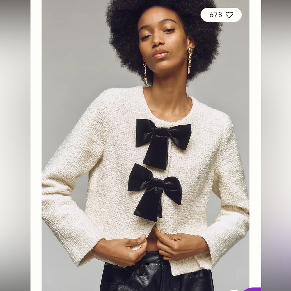 Like new cropped tweed jacket